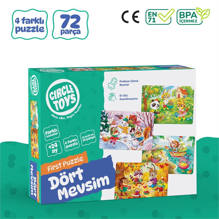 Circle Toys 4 Mevsim Puzzle MP36050 | Mucit Panda