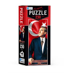 Blue Focus 230 Parça Puzzle - Bayrak ve Atatürk MP42720 | Mucit Panda