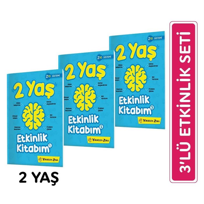 JJ 2003年 7冊セット 2 Yaş Etkinlik Kitabım Seti (Z10 Sistemi) MP43417 | Mucit Panda