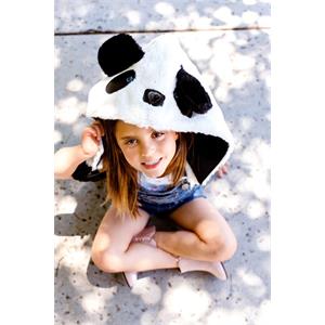 Morikukko Kids Panda Çıkabilir Kapüşonlu Çocuk Sırt Çantası