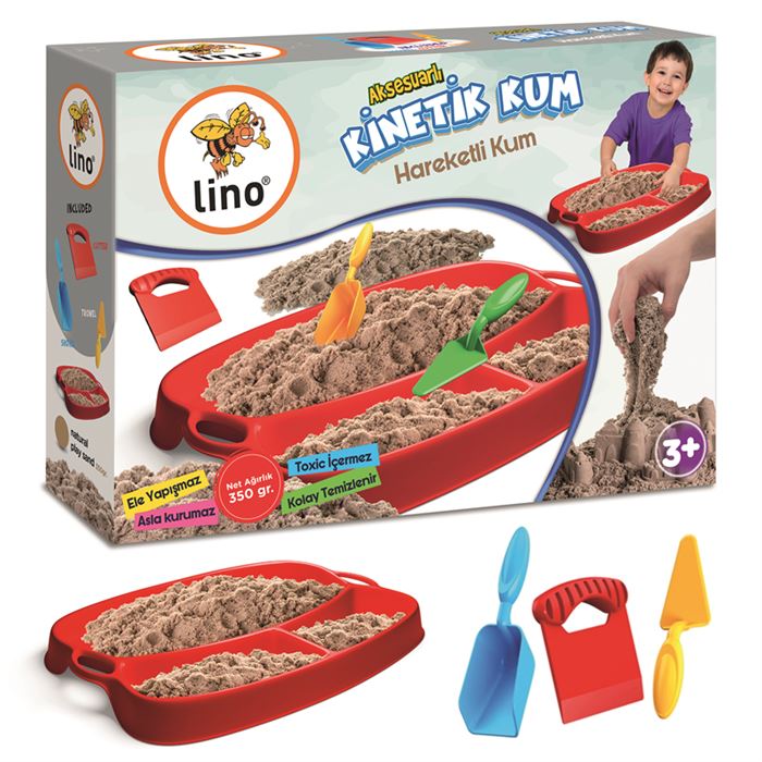 JIMWAG NYA KINT 2色セット Lino Kinetik Kum Seti (350gr Kum + Tepsi + Kürek + Mala + Kesici
