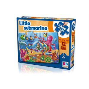KS Games 12 Parça Jumbo Puzzle - Little Submarine MP52453 | Mucit