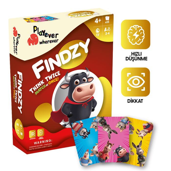 Playever Findzy Deluxe, Dikkat Güçlendiren Eğlenceli Kart Oyunu (4
