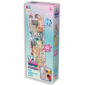 KS Games 52 Parça XL Puzzle - Cats MP52506 | Mucit Panda