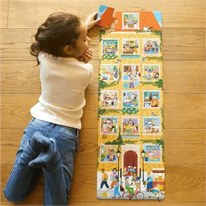 Moritoys Meet My Neighbours - 36 Parça XXL Dev Yapboz, Poster ve